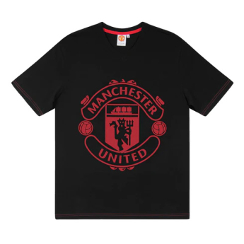 Manchester United férfi pizsama Short Crest black