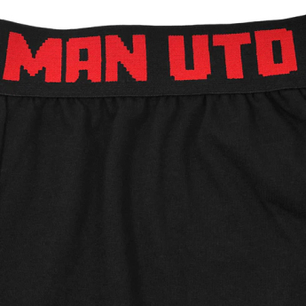 Manchester United férfi pizsama Short Crest black