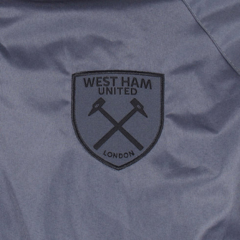 West Ham United férfi kapucnis kabát Shower Hood grey