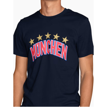 Bayern München férfi póló navy