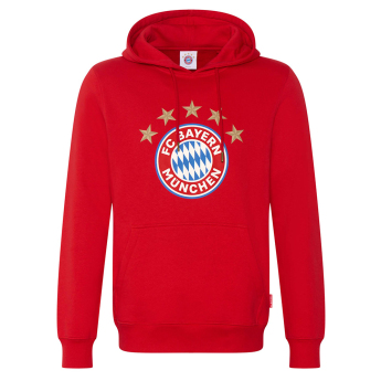 Bayern München férfi kapucnis pulóver Logo red