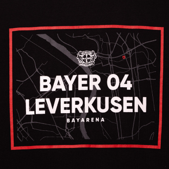 Bayern Leverkusen férfi kapucnis pulóver City Map