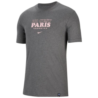 Paris Saint Germain férfi póló Text grey