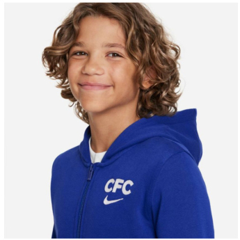 FC Chelsea gyerek kapucnis pulóver Zip blue