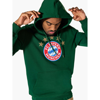 Bayern München férfi kapucnis pulóver Logo green