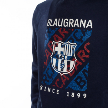 FC Barcelona férfi kapucnis pulóver Print Barca