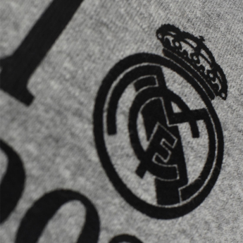 Real Madrid férfi kapucnis pulóver Capucha grey
