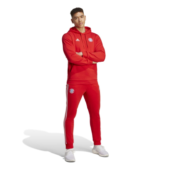Bayern München férfi kapucnis pulóver DNA Club red