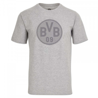 Borussia Dortmund férfi póló logo grey