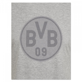 Borussia Dortmund férfi póló logo grey