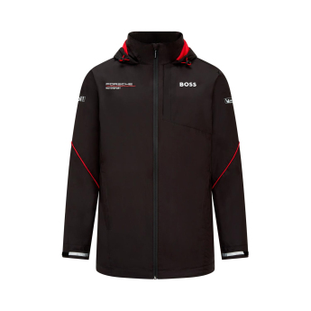 Porsche Motorsport férfi kapucnis kabát Rainjacket Black 2023