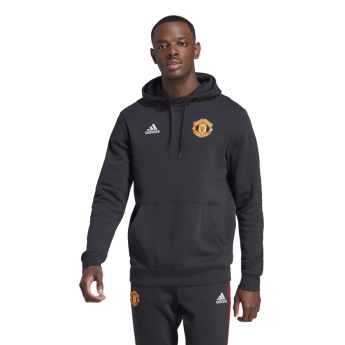 Manchester United férfi kapucnis pulóver DNA Club black