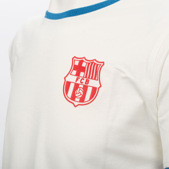 FC Barcelona férfi póló Cotton Offwhite