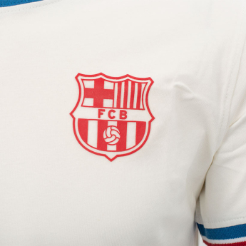 FC Barcelona férfi póló Cotton Offwhite