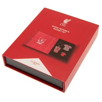 FC Liverpool ajándékcsomag Badge, Keyring and Magnet Set