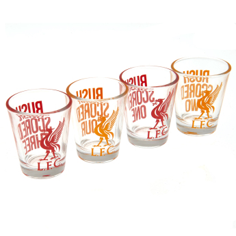 FC Liverpool féldecis pohár 4pk Shot Glass Set