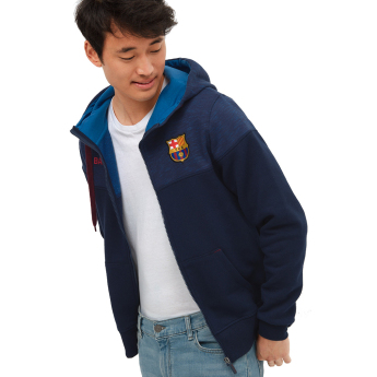 FC Barcelona férfi kapucnis pulóver No2 Capucha