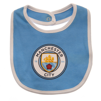 Manchester City gyerek nyálazó előke 2 Pack Bibs ES