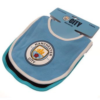 Manchester City gyerek nyálazó előke 2 Pack Bibs ES