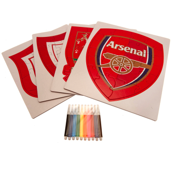 FC Arsenal puzzle gyermekeknek Colour-In Crest