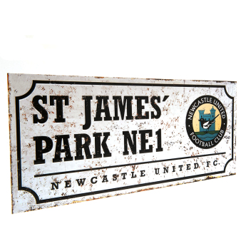 Newcastle United fali tábla Street Sign Retro