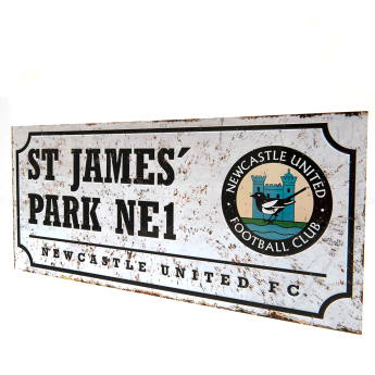 Newcastle United fali tábla Street Sign Retro