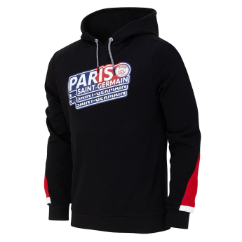 Paris Saint Germain férfi kapucnis pulóver Repeat black