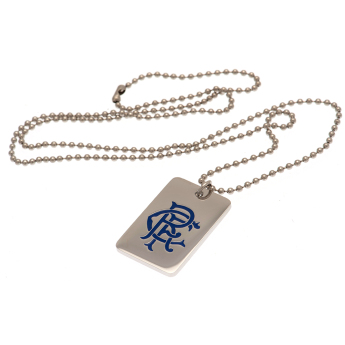 FC Rangers dögcédula Enamel Crest Dog Tag & Chain