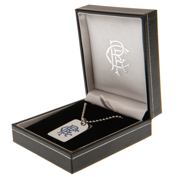 FC Rangers dögcédula Enamel Crest Dog Tag & Chain