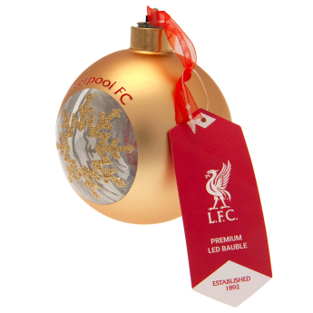 FC Liverpool karácsonyi díszek Premium LED Bauble