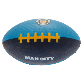 Manchester City mini labda amerikai focihoz navy blue and sky blue
