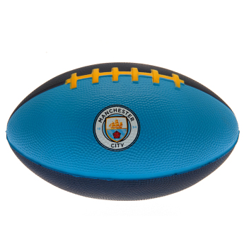 Manchester City mini labda amerikai focihoz navy blue and sky blue