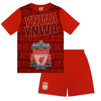 FC Liverpool gyerek pizsama Text red
