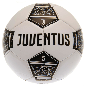 Juventus futball labda crest on a black and white - size 5