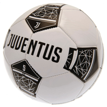 Juventus futball labda crest on a black and white - size 5