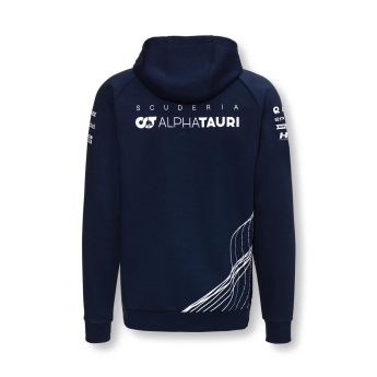 AlphaTauri férfi kapucnis pulóver Marineblau F1 Team 2022