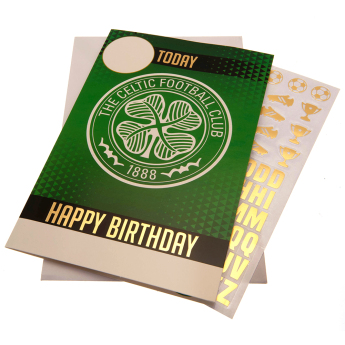 FC Celtic születésnapi képeslap matricákkal To a No.1 Celtic Fan! Have an amazing day