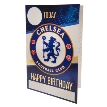 FC Chelsea születésnapi képeslap matricákkal Have a great day, you”re a true blue!