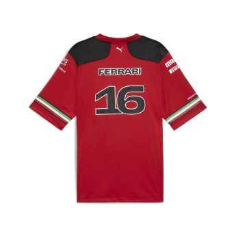 Ferrari férfi póló Leclerc Football F1 Team 2023