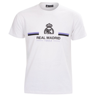 Real Madrid férfi póló Estamp white