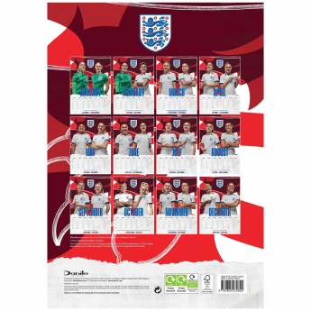 Labdarúgó válogatott naptár England Lionesses 2024