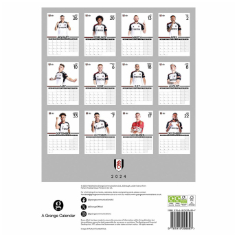 Fulham naptár 2024