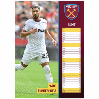 West Ham United naptár 2024