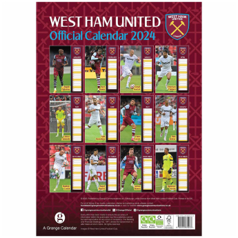 West Ham United naptár 2024