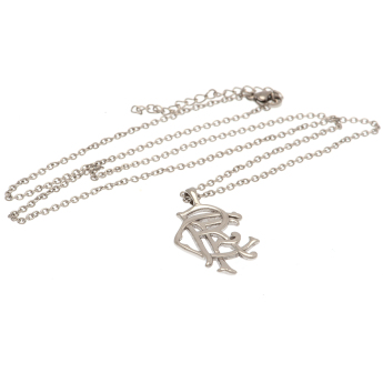 FC Rangers nyaklánc medállal Scroll Crest Stainless Steel Pendant & Chain