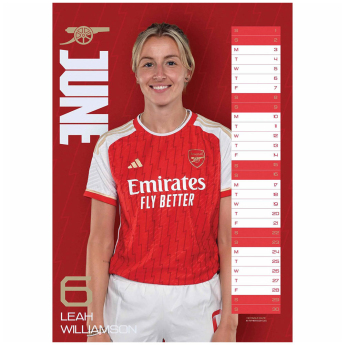 FC Arsenal naptár WFC 2024