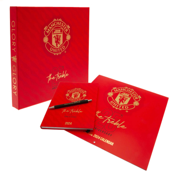 Manchester United ajándék doboz Calendar & Diary Musical Gift Box 2024