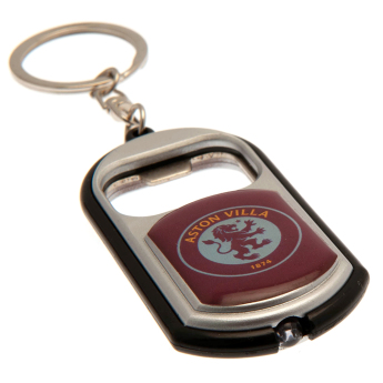 Aston Villa kulcstartó nyitóval Keyring Torch Bottle Opener red