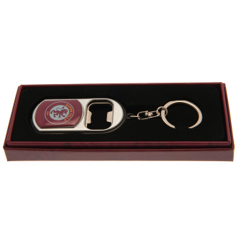 Aston Villa kulcstartó nyitóval Keyring Torch Bottle Opener red