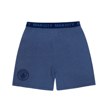 Manchester City férfi pizsama Short Blue Marl